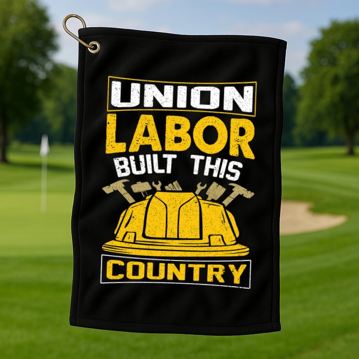 Union Labor Built This Country Graphic Golf Towel