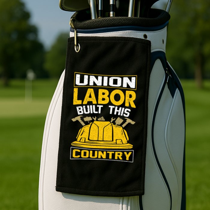 Union Labor Built This Country Graphic Golf Towel