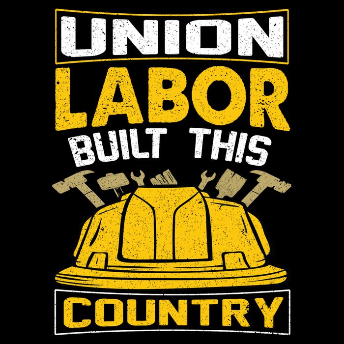 Union Labor Built This Country Graphic Zip Tote Bag
