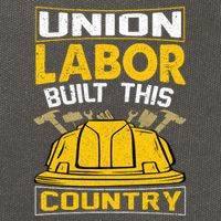 Union Labor Built This Country Graphic Cotton Canvas Backpack