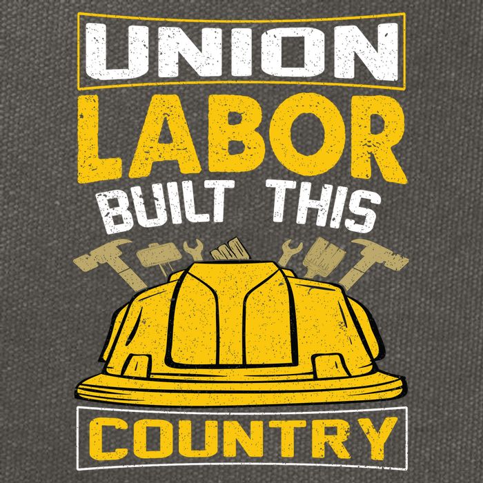 Union Labor Built This Country Graphic Cotton Canvas Backpack