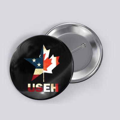 USEH Leaf Canadian American Flag Shirts Canada USA Flag Gift Button