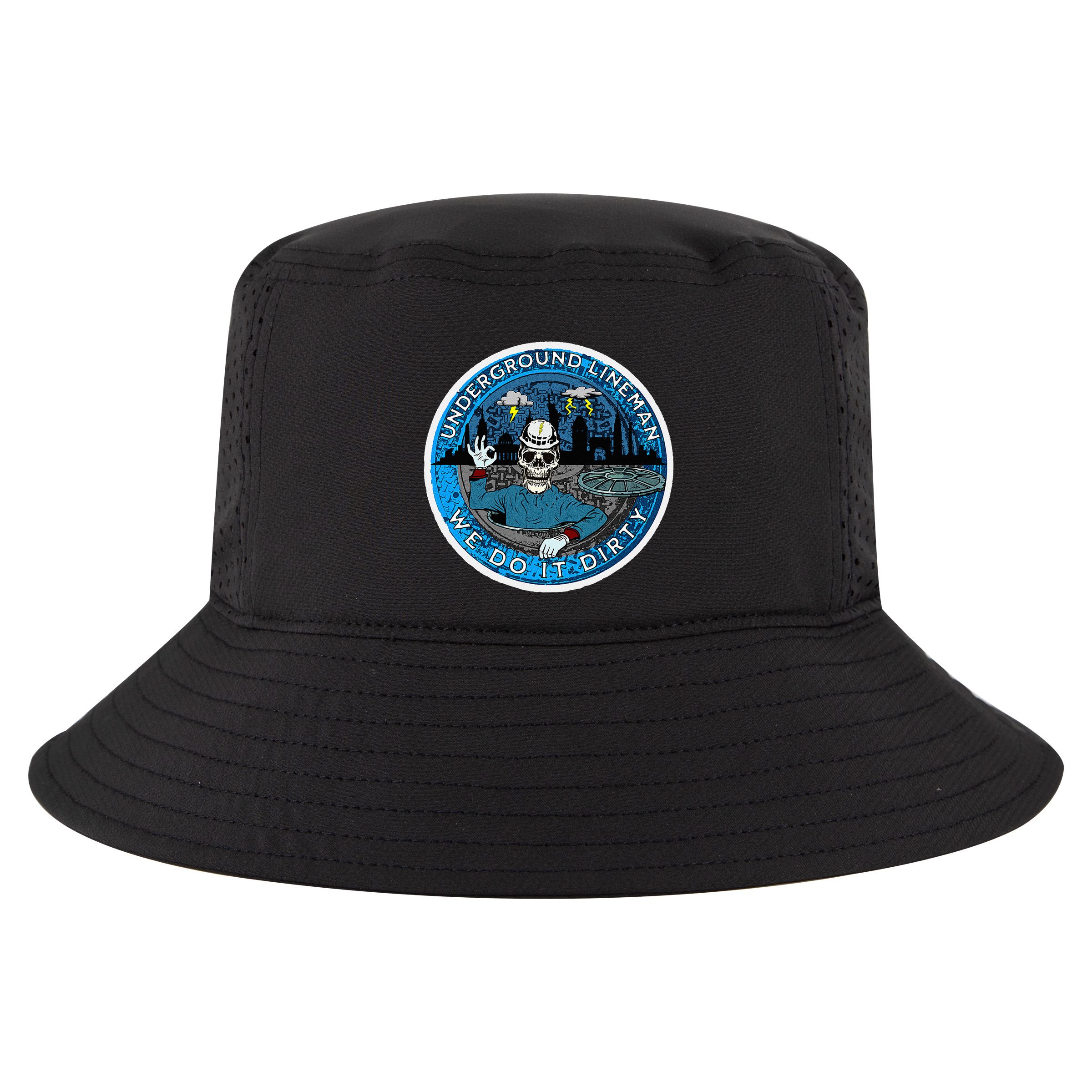 Underground Lineman Cable Splicer Cool Comfort Performance Bucket Hat