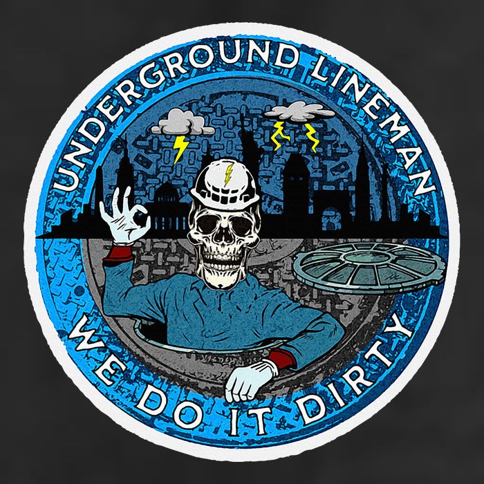 Underground Lineman Cable Splicer Cool Comfort Performance Bucket Hat