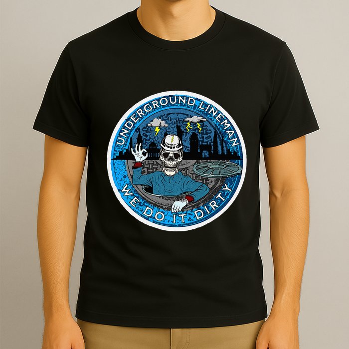 Underground Lineman Cable Splicer T-Shirt