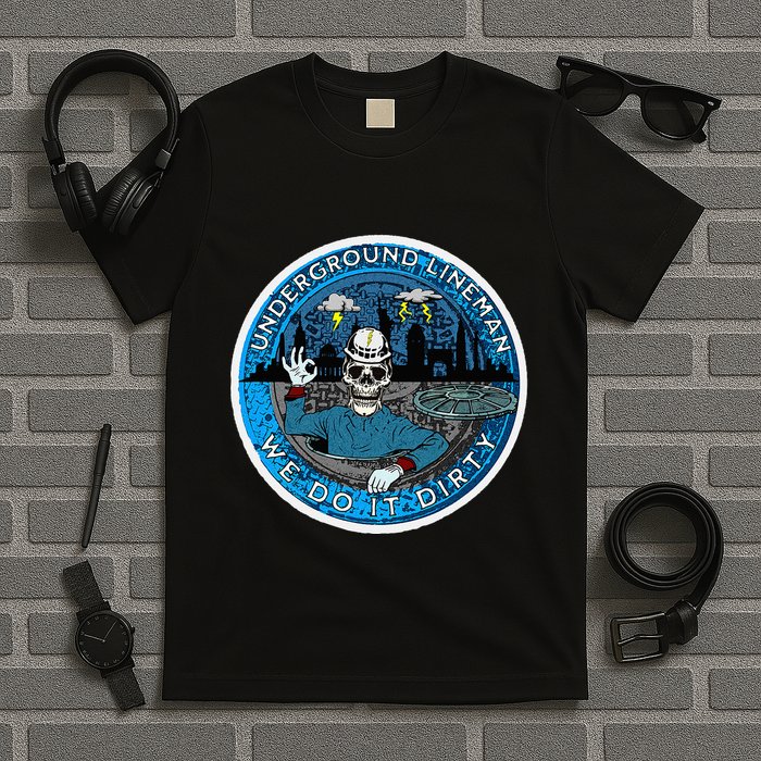 Underground Lineman Cable Splicer T-Shirt