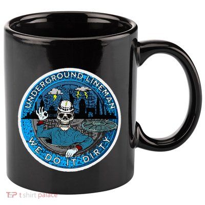 Underground Lineman Cable Splicer 11oz C Handle Ceramic Mug