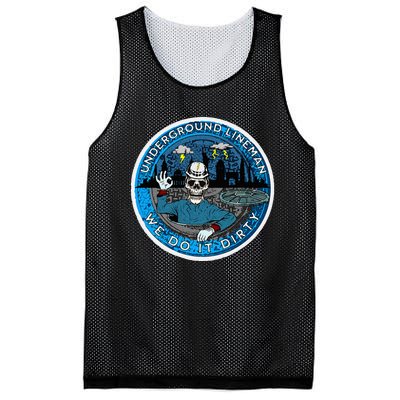 Underground Lineman Cable Splicer Mesh Reversible Basketball Jersey Tank