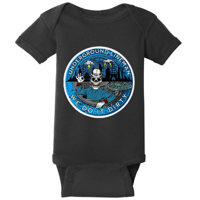 Underground Lineman Cable Splicer Baby Bodysuit