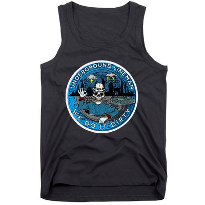 Underground Lineman Cable Splicer Tank Top