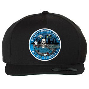 Underground Lineman Cable Splicer Wool Snapback Cap