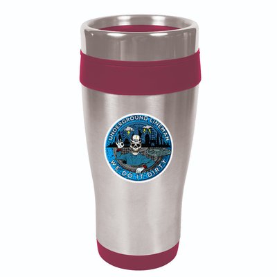 Underground Lineman Cable Splicer 16oz Travel Tumbler