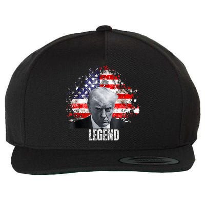 Usa Legend Donald Trump Mug Shot 2024 Wool Snapback Cap