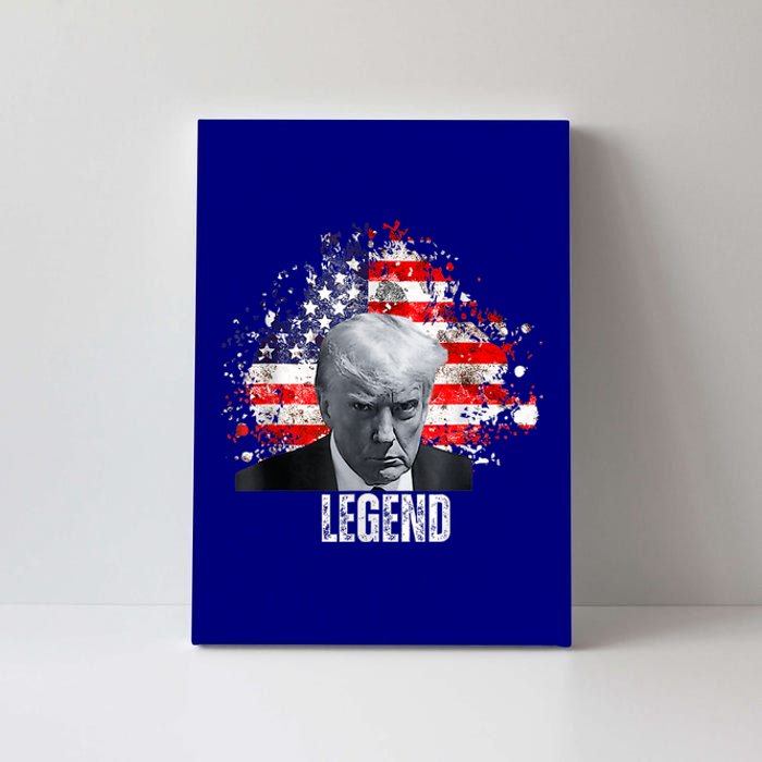 Usa Legend Donald Trump Mug Shot 2024 Canvas