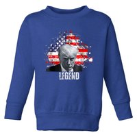 Usa Legend Donald Trump Mug Shot 2024 Toddler Sweatshirt