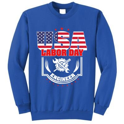 Usa Labor Day Engineer Patriotic Proud American Flag America Gift Sweatshirt