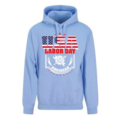 Usa Labor Day Engineer Patriotic Proud American Flag America Gift Unisex Surf Hoodie