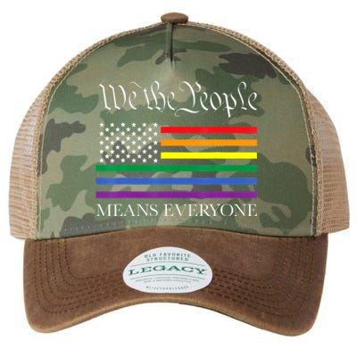 Usa Lgbt Equality We The People Means Everyone Legacy Tie Dye Trucker Hat