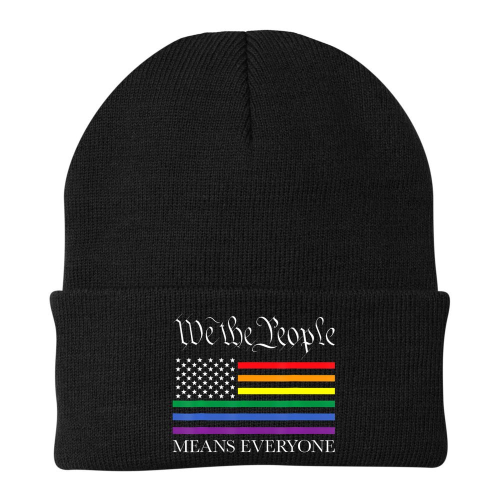 Usa Lgbt Equality We The People Means Everyone Beanie