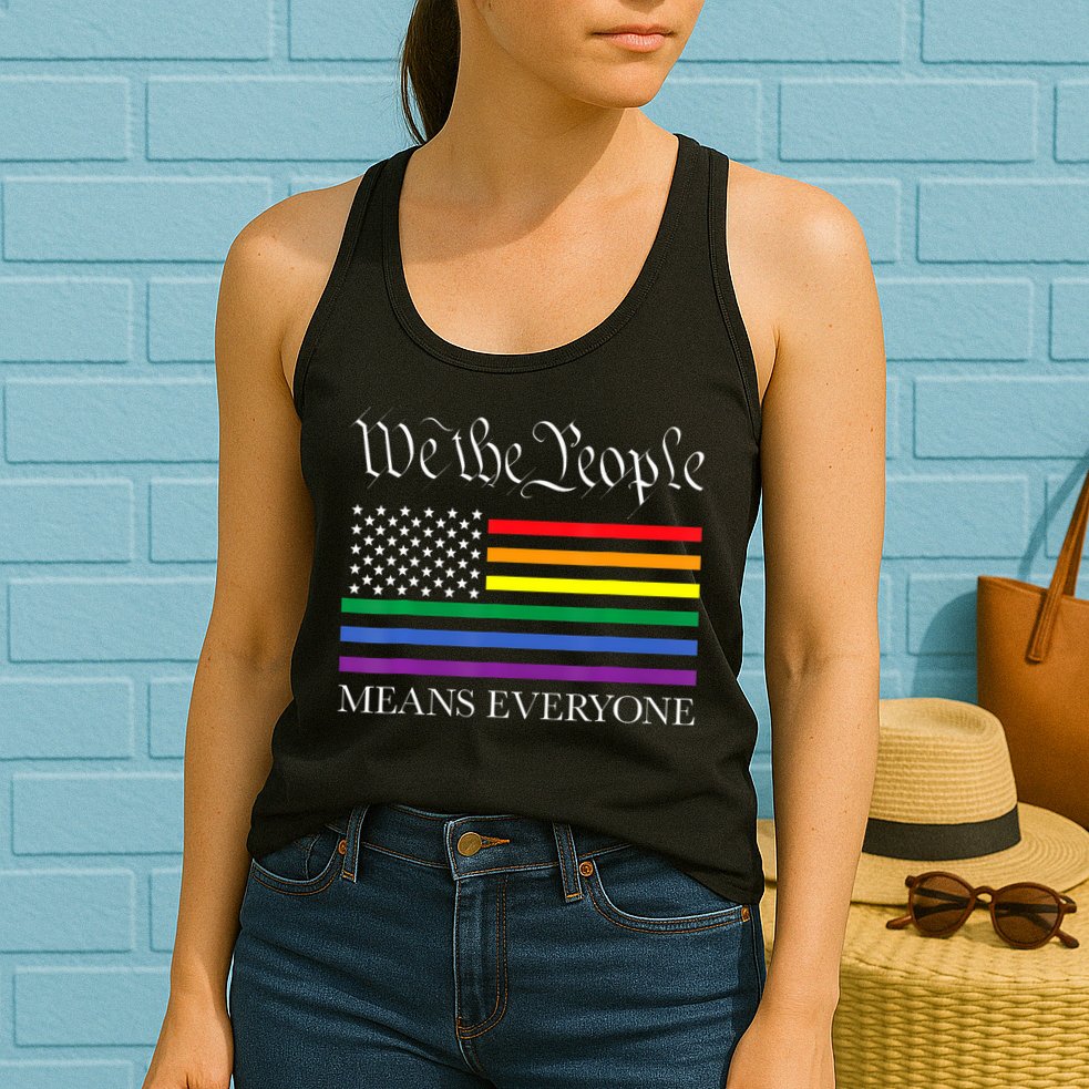 Usa Lgbt Equality We The People Means Everyone Womens Tank Top