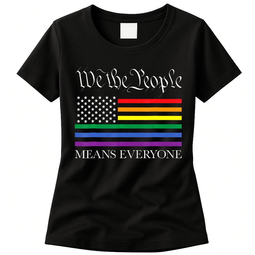Usa Lgbt Equality We The People Means Everyone Womens T-Shirt