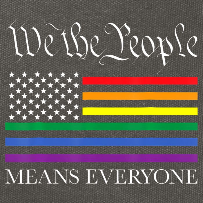 Usa Lgbt Equality We The People Means Everyone Cotton Canvas Backpack