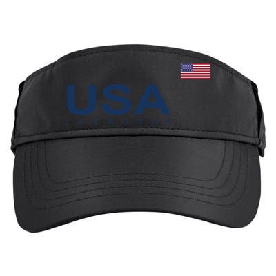 Usa Lacrosse Flag Gift Adult Drive Performance Visor