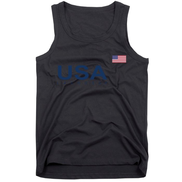 Usa Lacrosse Flag Gift Tank Top