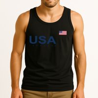 Usa Lacrosse Flag Gift Tank Top