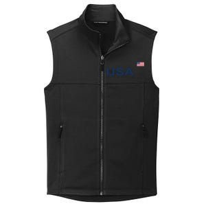 Usa Lacrosse Flag Gift Collective Smooth Fleece Vest