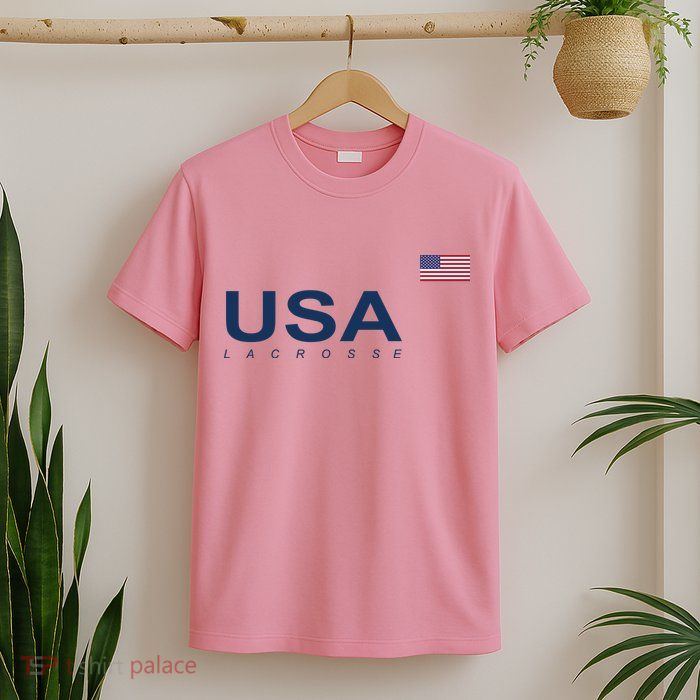 Usa Lacrosse Flag Gift T-Shirt