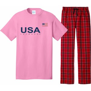 Usa Lacrosse Flag Gift Pajama Set