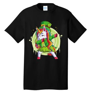 Unicorn Leprechaun Hat Costume Dabbing Dance Tall T-Shirt