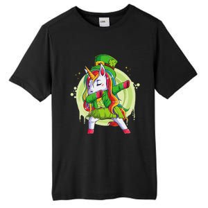 Unicorn Leprechaun Hat Costume Dabbing Dance Tall Fusion ChromaSoft Performance T-Shirt