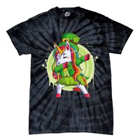 Unicorn Leprechaun Hat Costume Dabbing Dance Tie-Dye T-Shirt