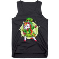 Unicorn Leprechaun Hat Costume Dabbing Dance Tank Top