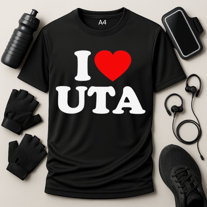 UTA Love Heart College University Alumni Cooling Performance Crew T-Shirt