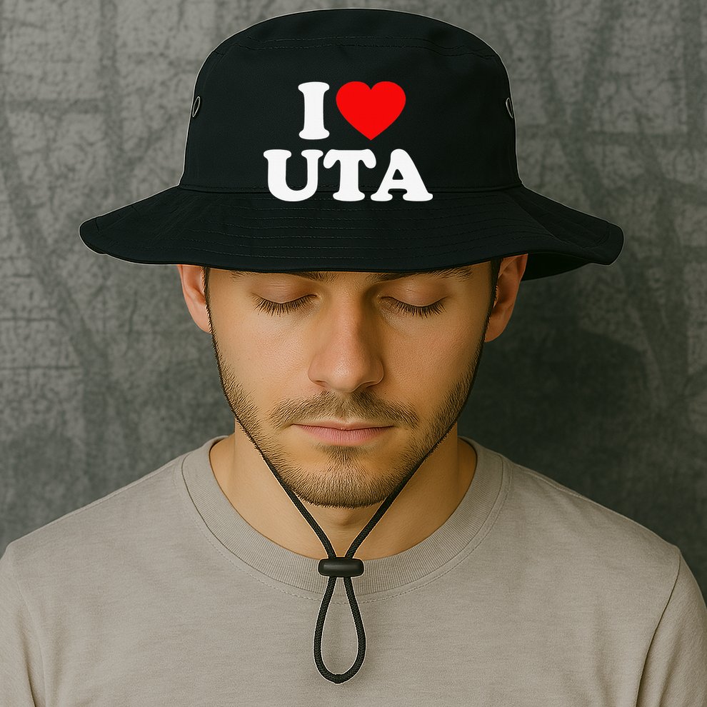 UTA Love Heart College University Alumni Bucket Hat