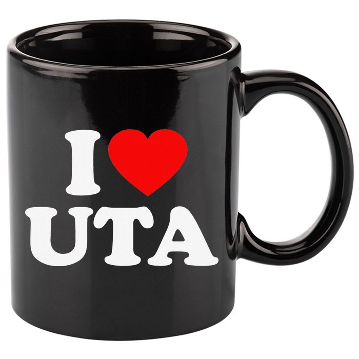 UTA Love Heart College University Alumni 11oz C Handle Ceramic Mug