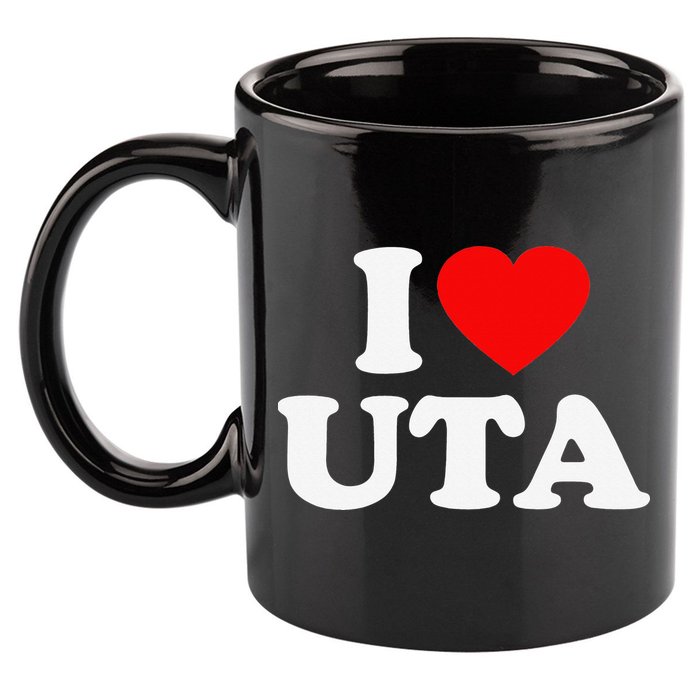 UTA Love Heart College University Alumni 11oz C Handle Ceramic Mug