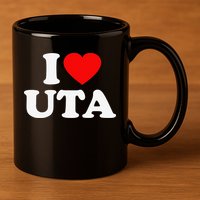 UTA Love Heart College University Alumni 11oz C Handle Ceramic Mug