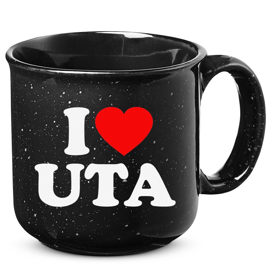 UTA Love Heart College University Alumni 15oz Campfire Ceramic Mug
