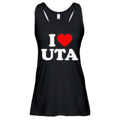 UTA Love Heart College University Alumni Ladies Essential Flowy Tank
