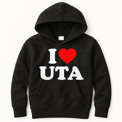 UTA Love Heart College University Alumni Kids Hoodie