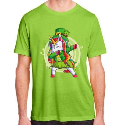 Unicorn Leprechaun Hat Costume Dabbing Dance Adult ChromaSoft Performance T-Shirt