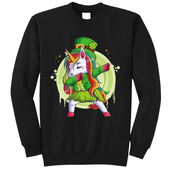 Unicorn Leprechaun Hat Costume Dabbing Dance Sweatshirt