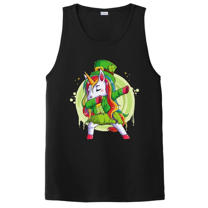 Unicorn Leprechaun Hat Costume Dabbing Dance PosiCharge Competitor Tank