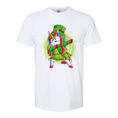 Unicorn Leprechaun Hat Costume Dabbing Dance Softstyle CVC T-Shirt