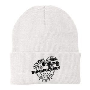 Utv LetS Keep Dumbfuckery To Minimum Today Dirty Off Road Knit Cap Winter Beanie