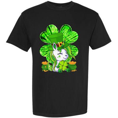 Unicorn Leprechaun Lepricorn Shamrock St Patricks Day Garment-Dyed Heavyweight T-Shirt